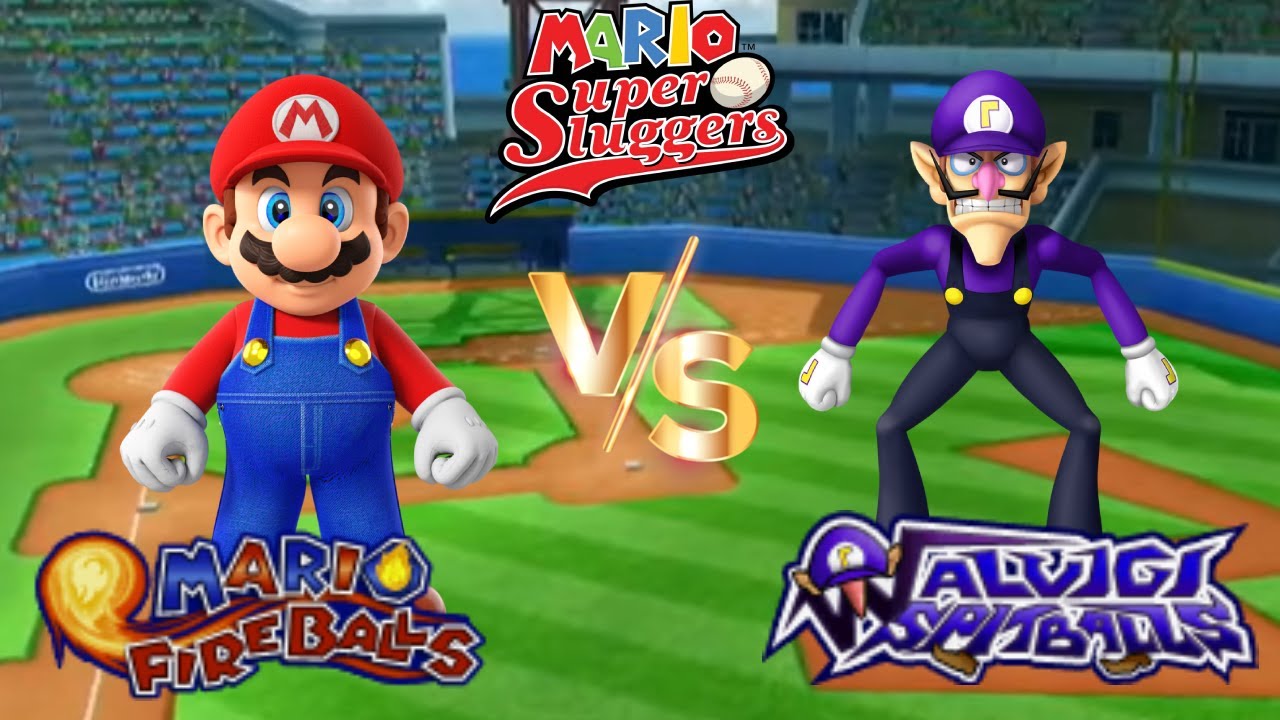 Super Mario Sluggers - Season 11 Game 14 Mario vs Waluigi [Mario Stadium Day]