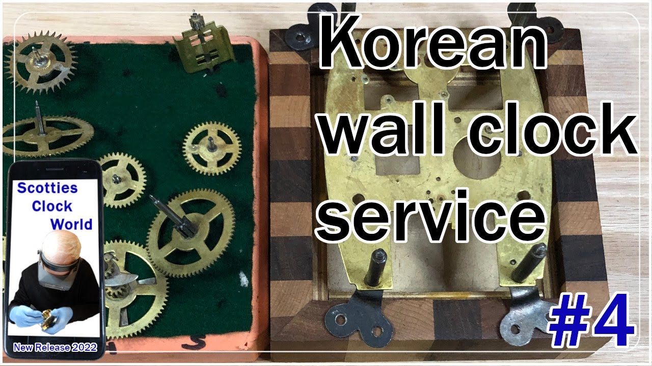How to service a  vintage 31 Day Korean wall clock - # 4