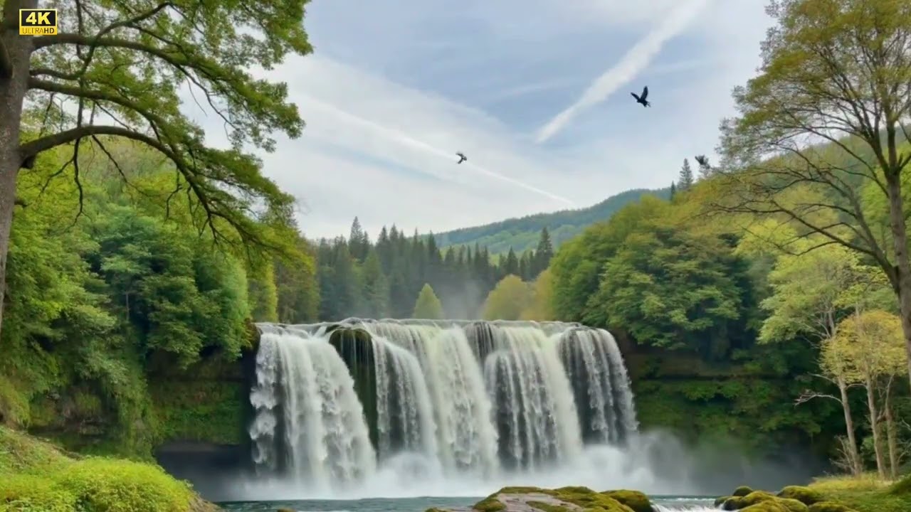 Mountain Lake Ambience 🏞️💦 | Breathe, Relax, Meditate 🕯️