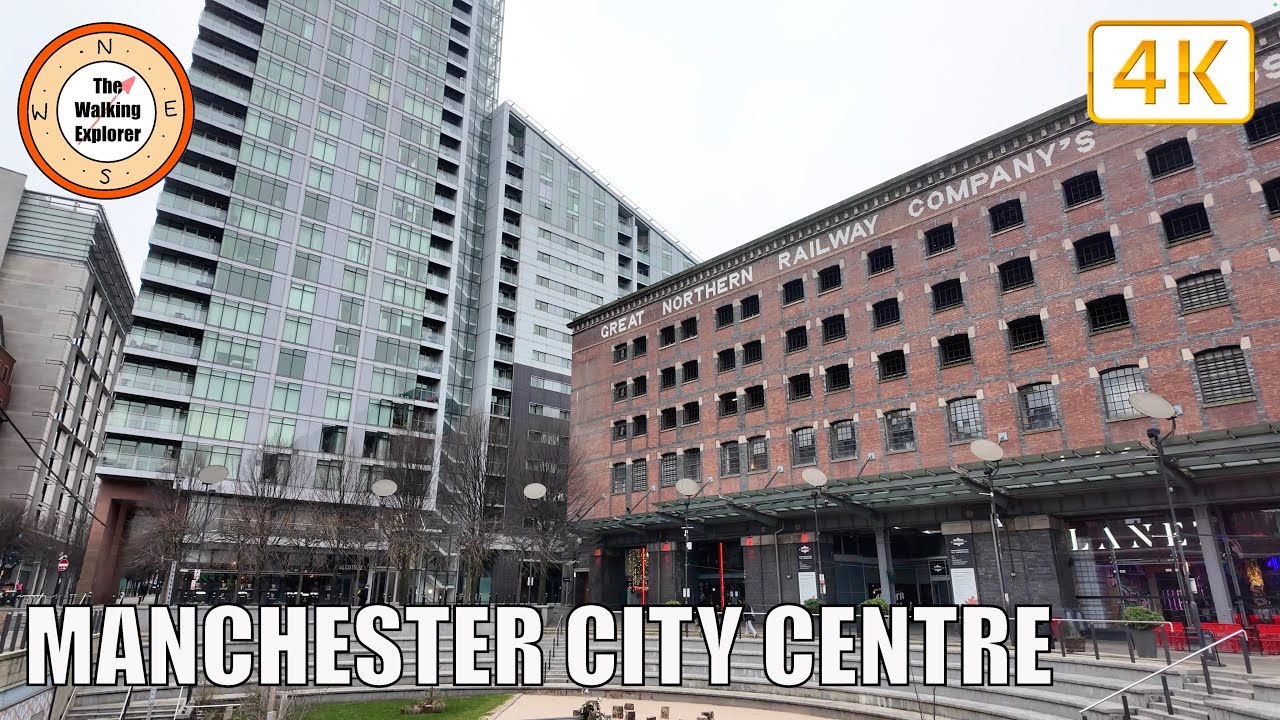Walking In Manchester | Central Library to Great Northern and Beetham Tower | Virtual Walk