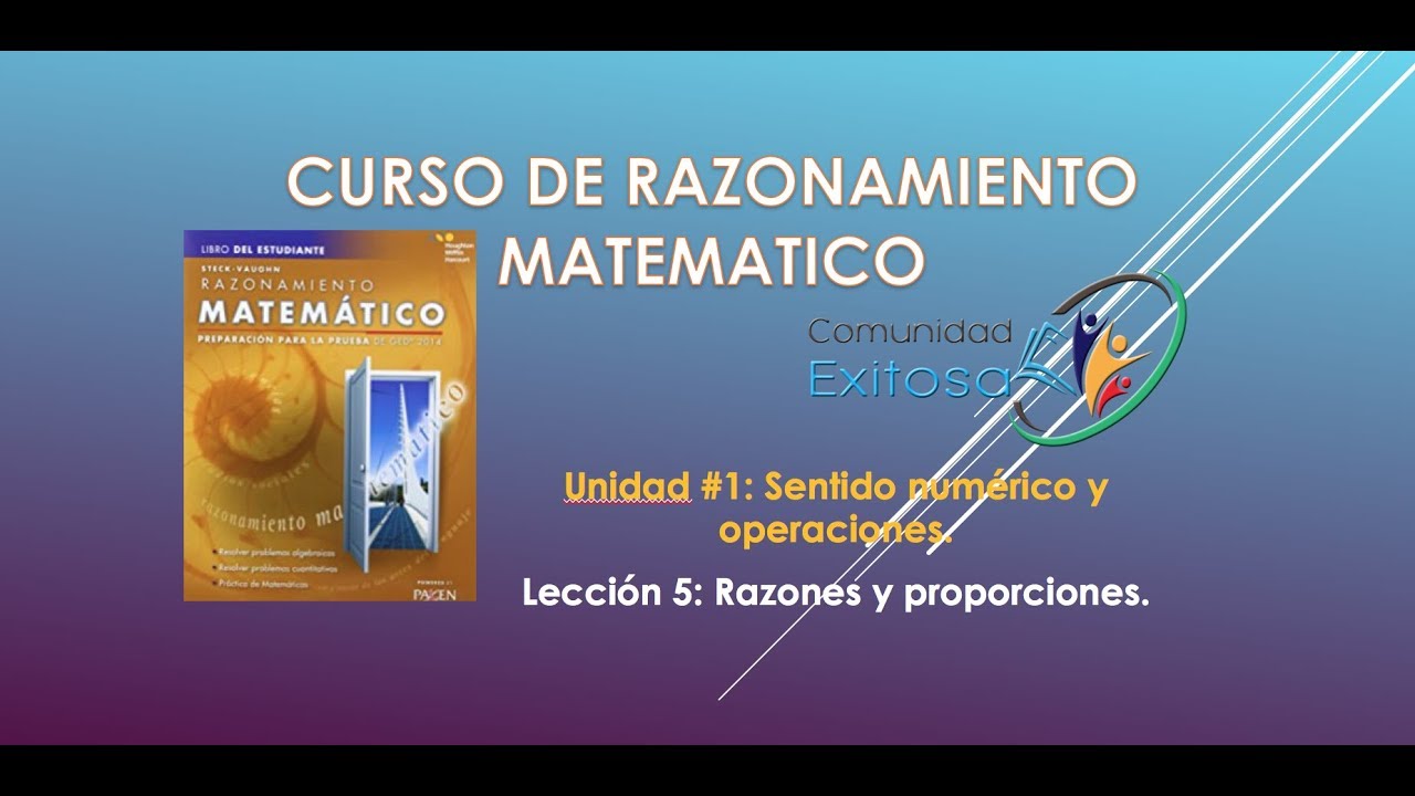 5 Matemáticas GED en Español🙄😘🙃Razones y Proporciones.