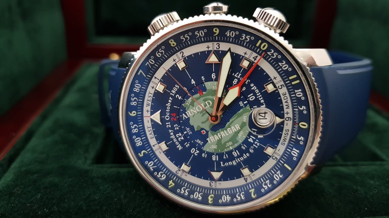 Обзор не обычных часов Arnold & Son Limited Edition 2005 Longitude II Trafalgar !