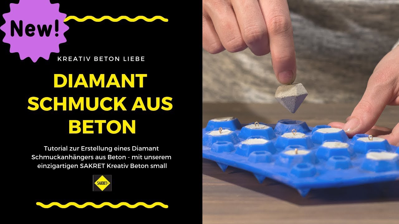 Diamant Schmuck aus Beton | jetzt basteln!