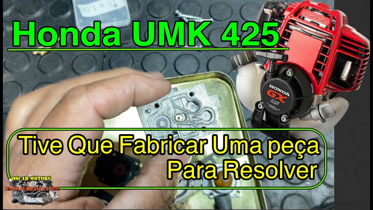 Roçadeira Honda Tive Que Fabricar Peça Para Consertar