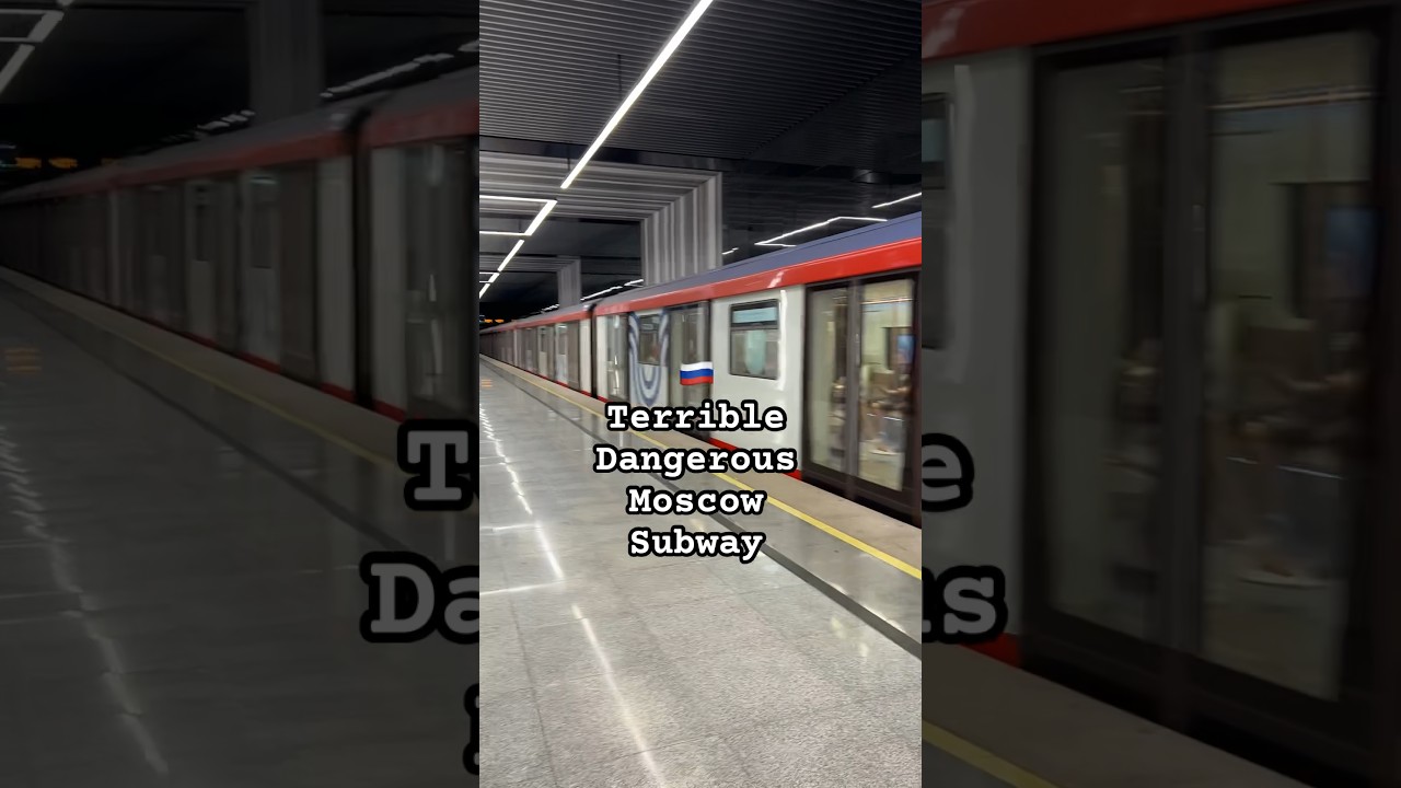 Terrible Dangerous Moscow Subway 🤣 #moscow #summer #russia #city #metro