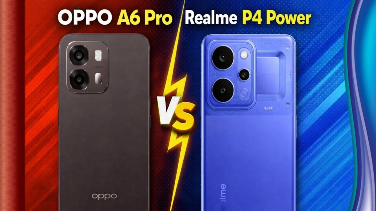Oppo A6 Pro 5G vs Realme P4 Power || Mobile Comparison ⚡ Which is Better 