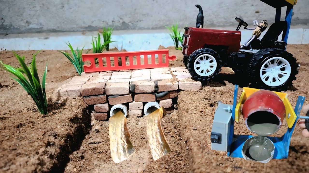 How To Make Mini Bridge Construction//