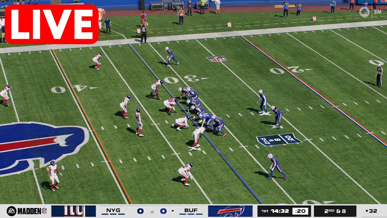 🔴 New York Giants vs Buffalo Bills | Preseason Week 1 - 9th August 2025 Madden NFL 26 Simulation