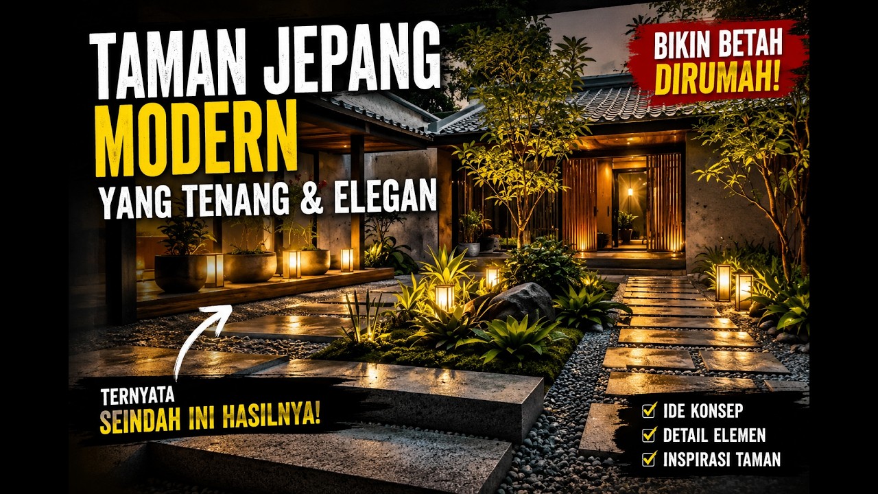 Inspirasi Garden Outdoor Japanese Modern untuk Rumah Minimalis