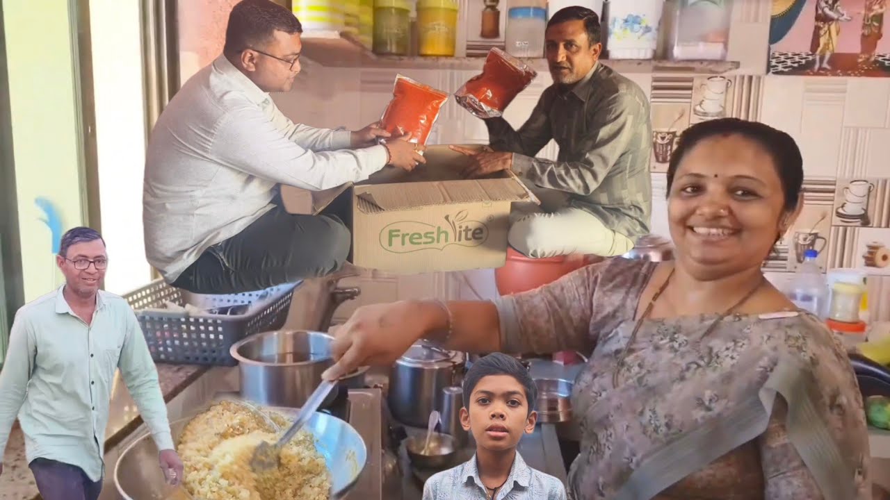 📦 Masala ka sabse bada parcel Surat ke liye Ravana hua 🤪Bhabhi ne banae special faada lapsi🫕