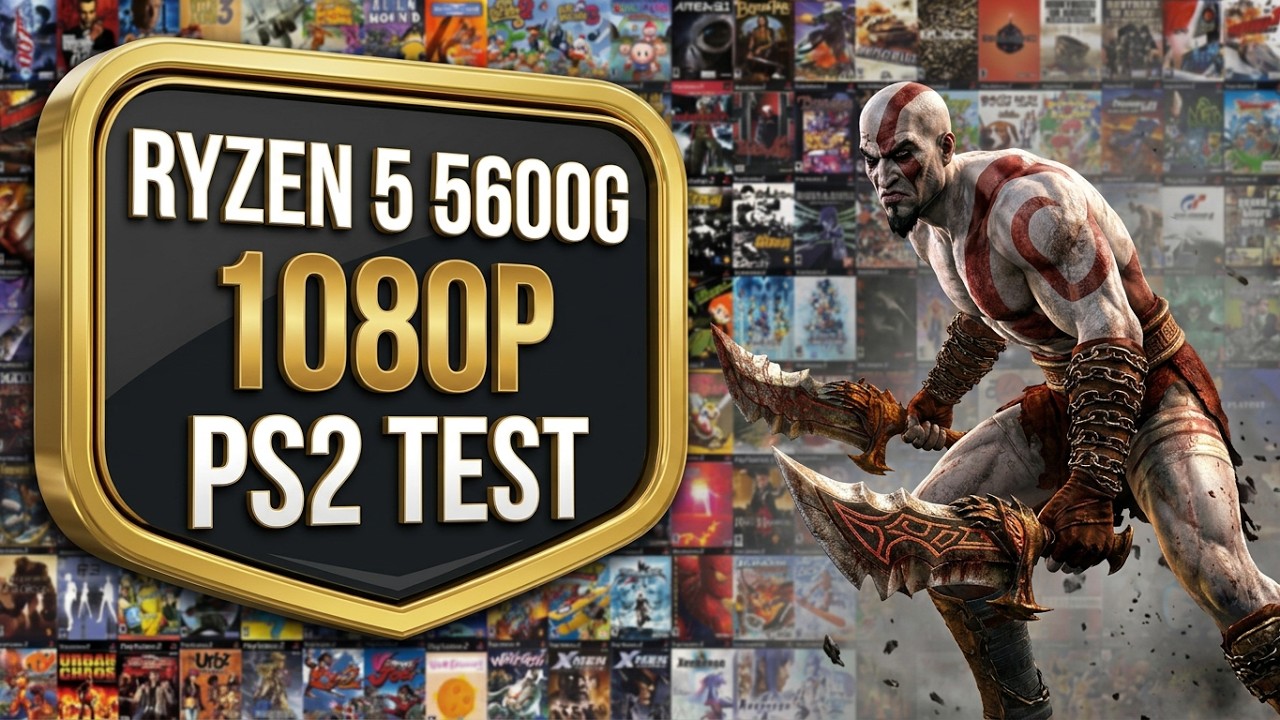 TESTING 7 GAMES FROM PLAYSTATION 2 / RYZEN 5 5600G VEGA 7 IN 1080P HIGH / PCSX2 EMULATOR SERIES #1