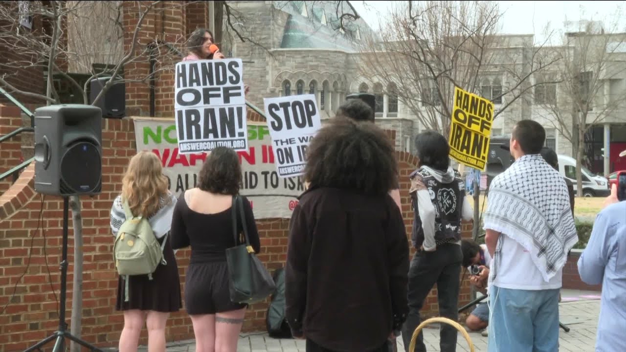 Richmond demonstrators rally against war with Iran, warn of economic and human cost
