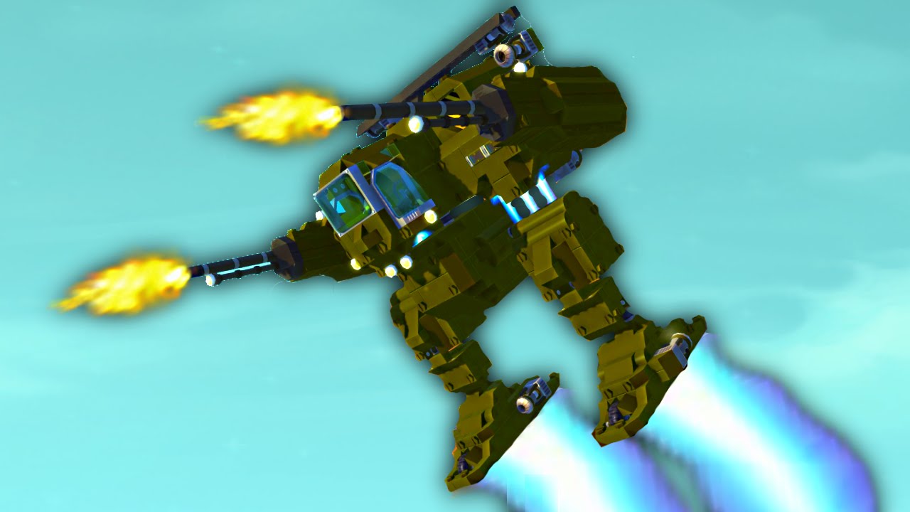 ROCKET FIRING FLYING MECH! (Scrap Mechanic)