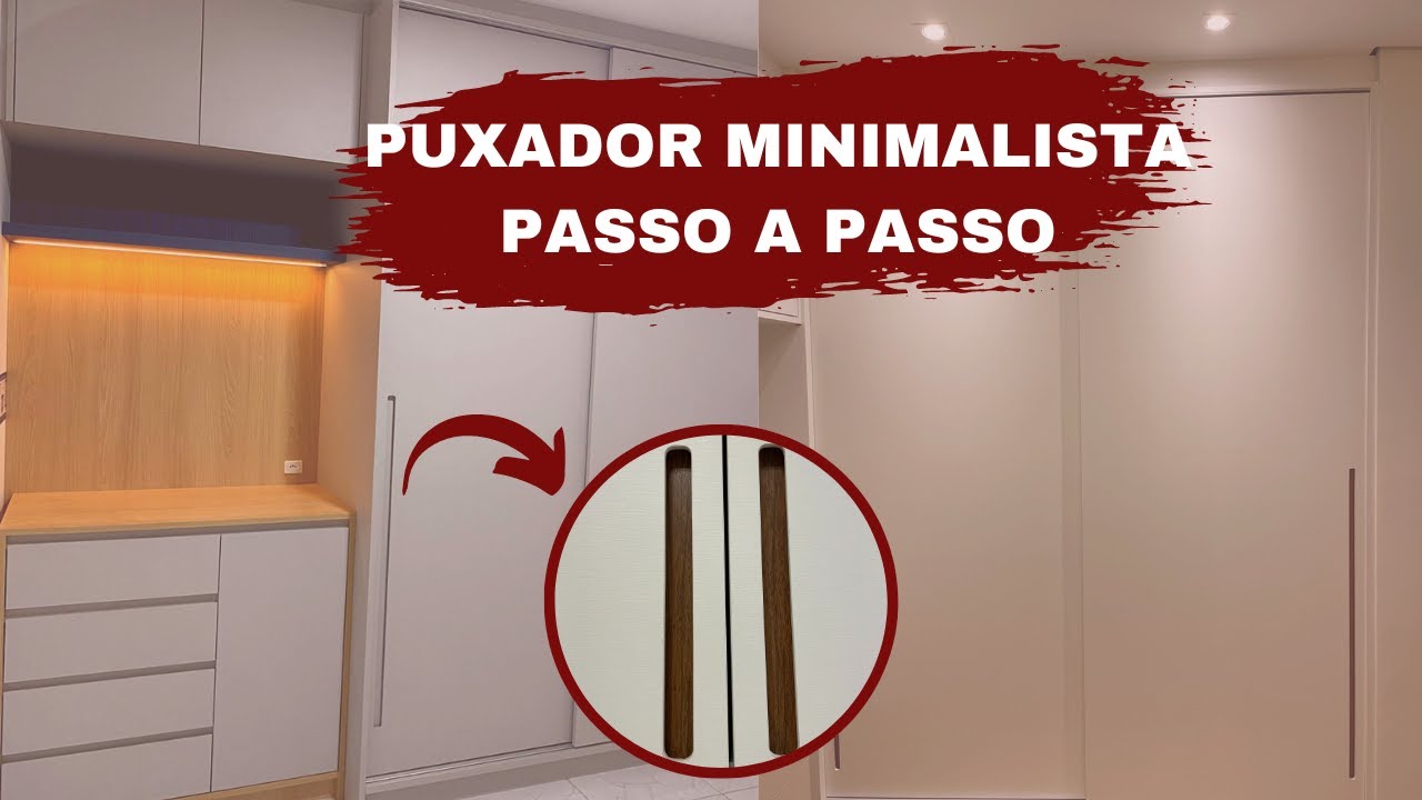 Puxador Cava Minimalista - PASSO A PASSO com Medidas do Gabarito