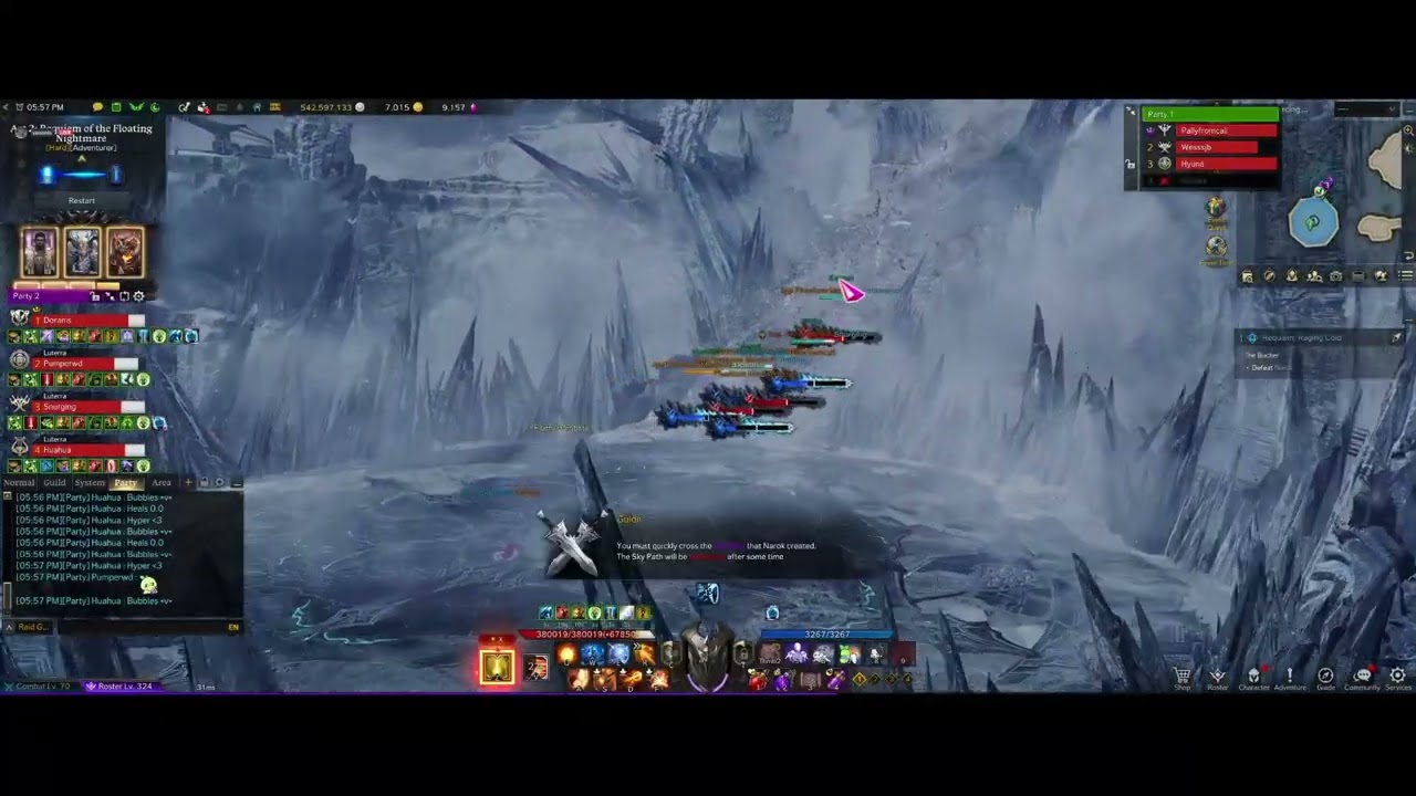 Kazeros Raid Act 2 : Brelshaza Gate 1 Red Gunlancer POV