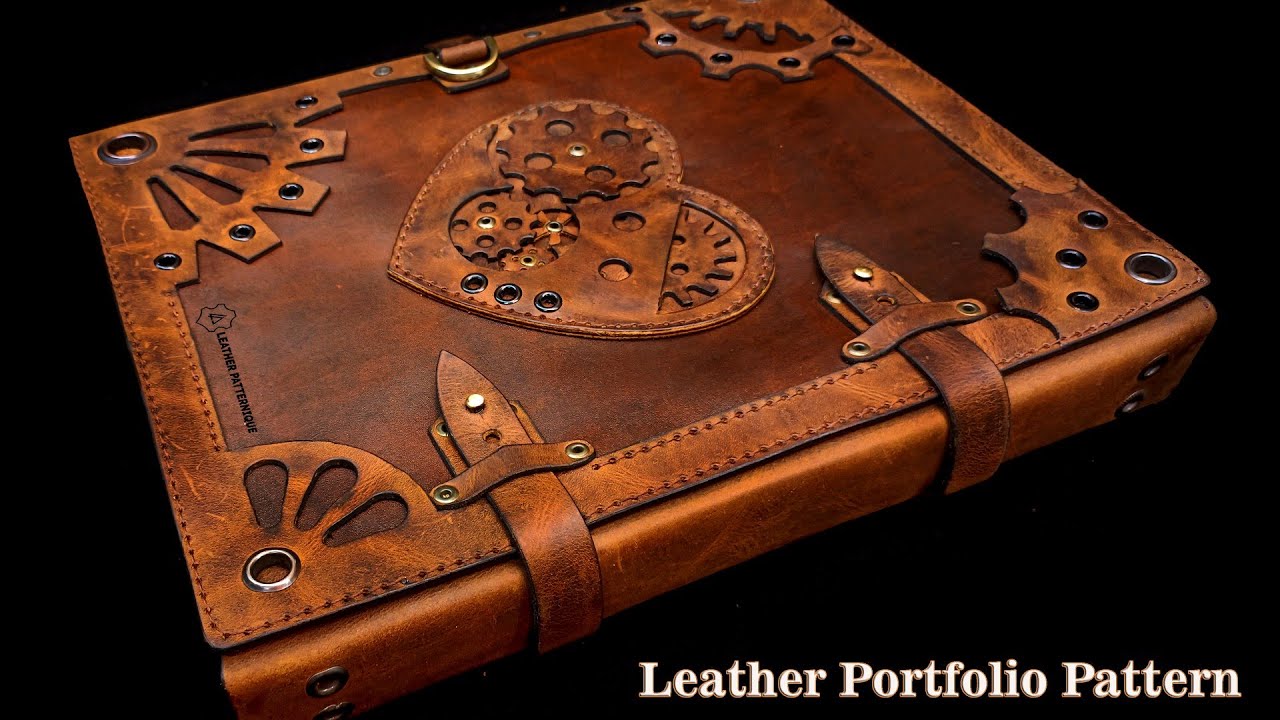 DIY Steampunk Clockwork Heart Portfolio Organizer Binder