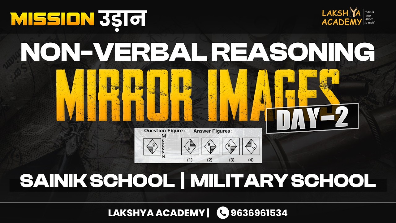 Mirror Images (Day 2) | Practice + Tricks | Non-Verbal Reasoning Live | 6 PM
