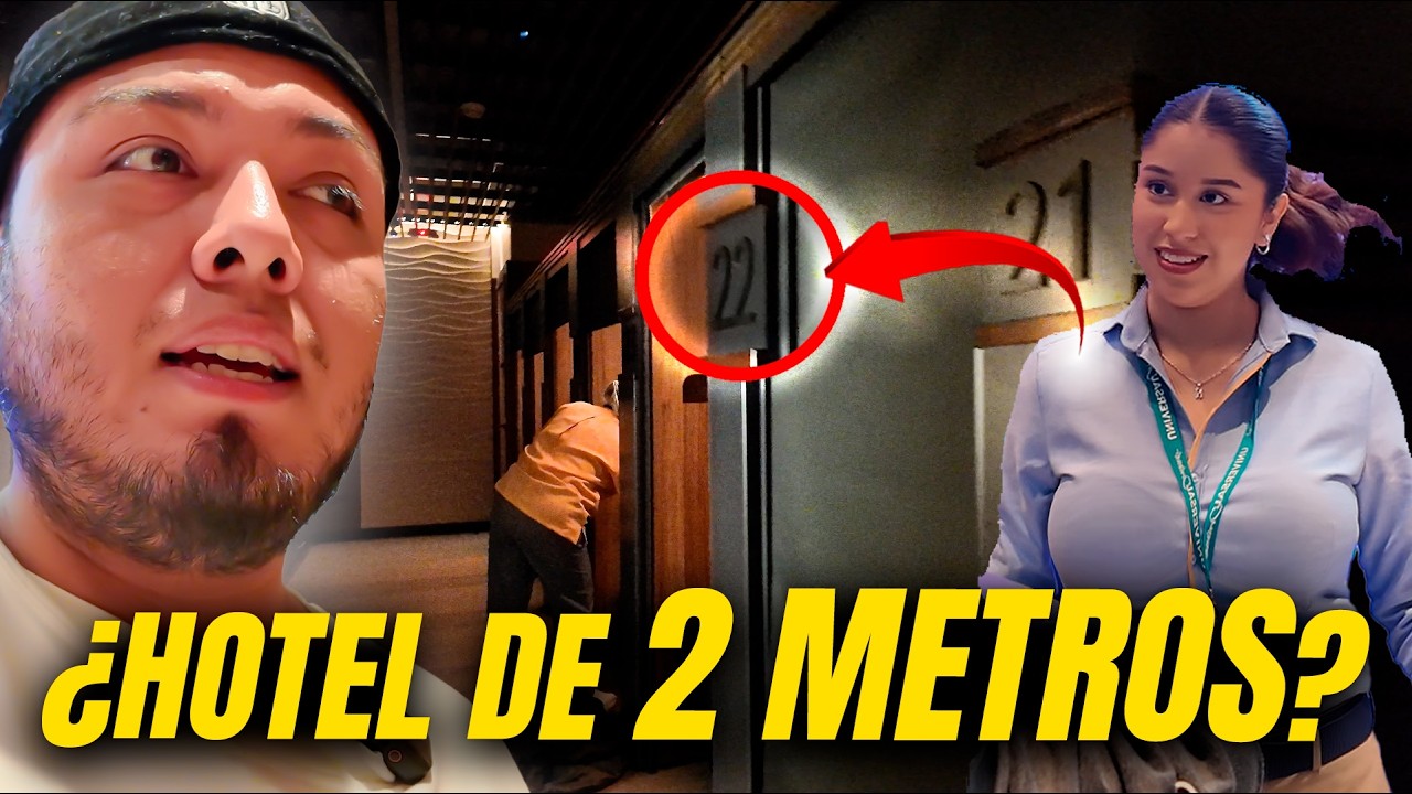 Dormí en un HOTEL CÁPSULA de 2 METROS en el AEROPUERTO por $27... ¿vale la pena?