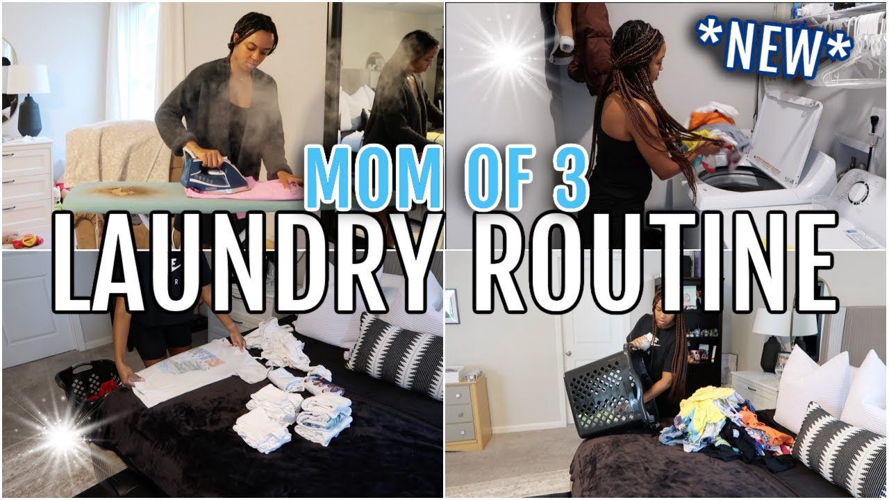 FAMILY OF 5 LAUNDRY ROUTINE | MULTIPLE DAYS OF LAUNDRY MOTIVATION | Karmen Kay