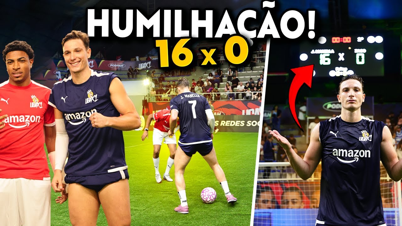BASTIDORES DA VITÓRIA DE 16 x 0 NA LIGA X1 DO PODPAH! Juninho Manella vs Zago