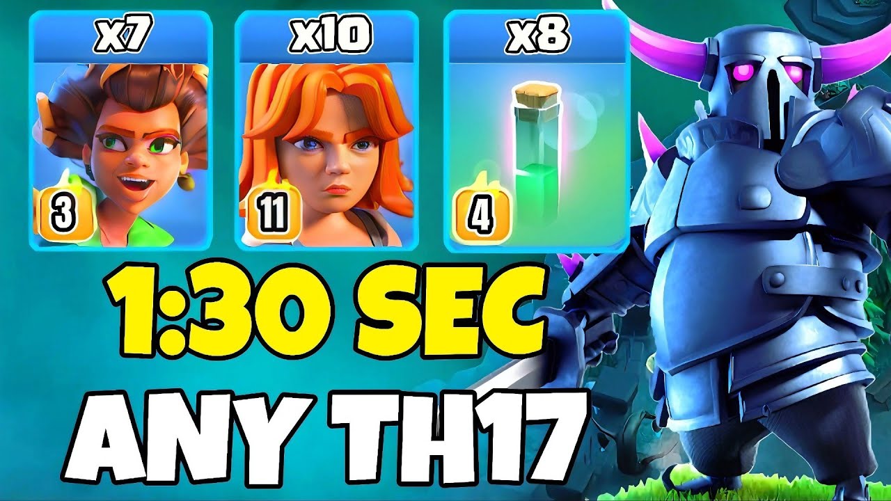 TH17 Valkyrie + Root Rider + RC  Charge Attack Strategy | TH17 Attack Strategies (Clash of Clans)