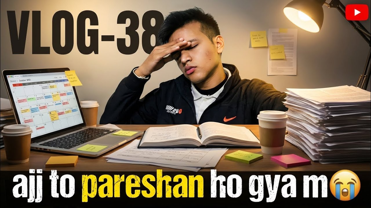 Ajj kam kr kr ke pareshan ho gya 😭 , VLOG-38