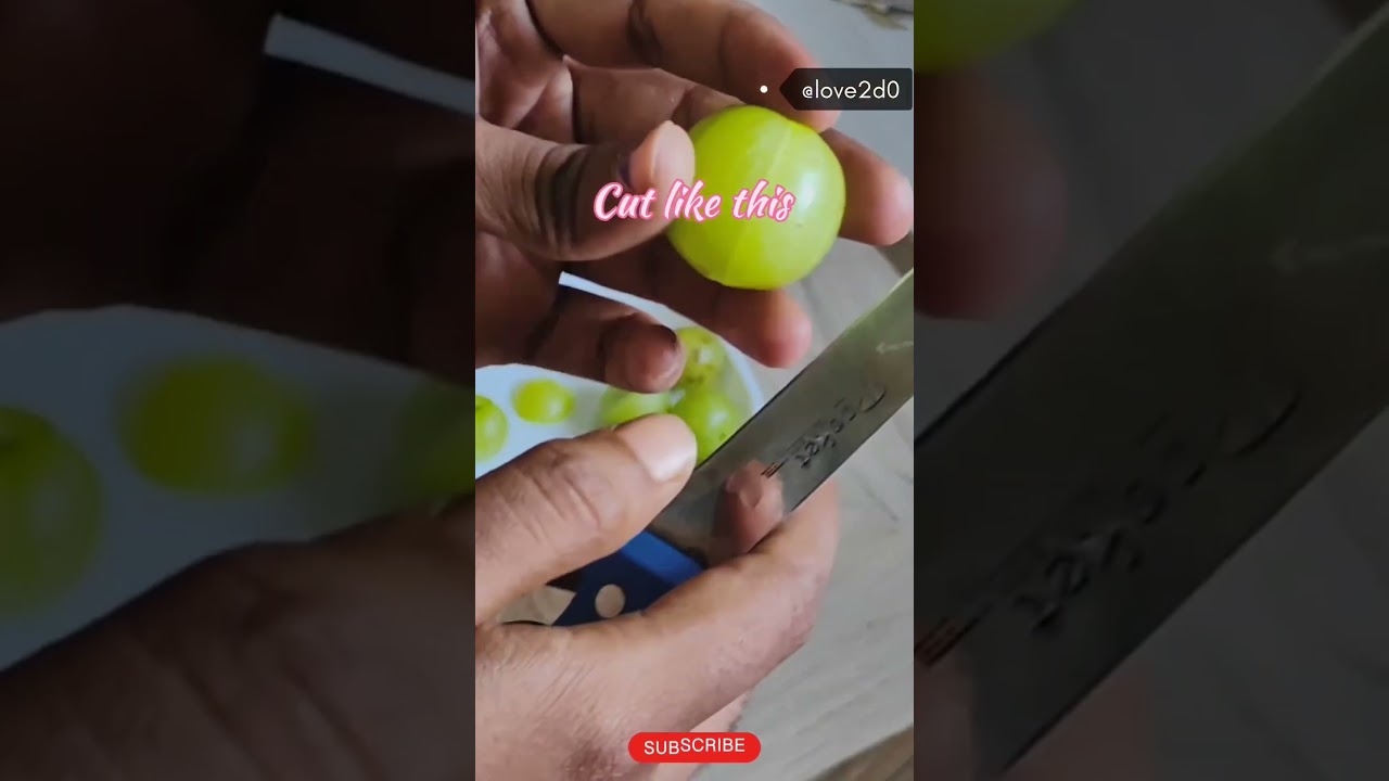 Cutting Amla.. #amla #cuttingfruit #lovetodo @Love2D0