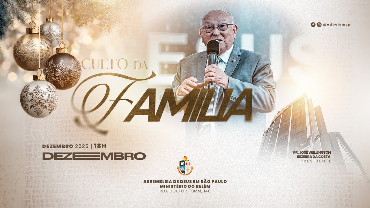 CULTO DA FAM&Iacute;LIA | 28/12/2025 | TV AD BEL&Eacute;M