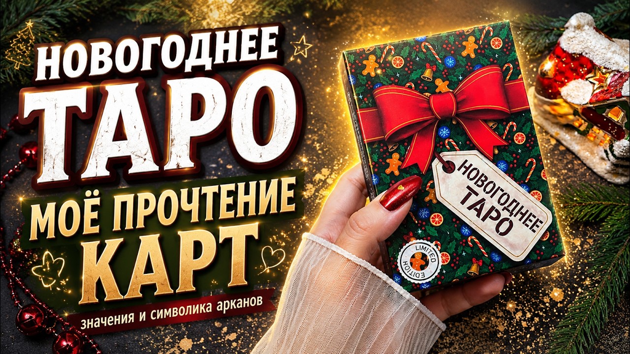 НОВОГОДНЕЕ ТАРО обзор и значения карт - Christmas tarot deck #обзортаро #таро #tarot 