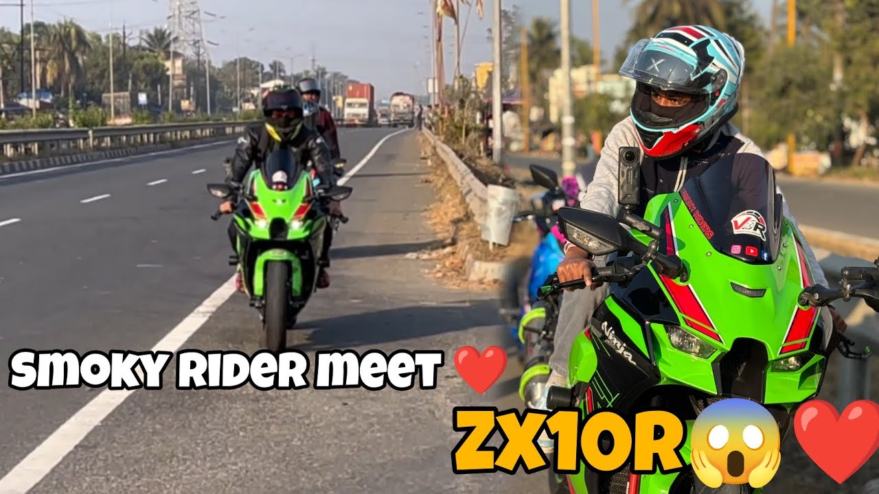 Smoky rider meet ❤️ zx10r 😱❤️
