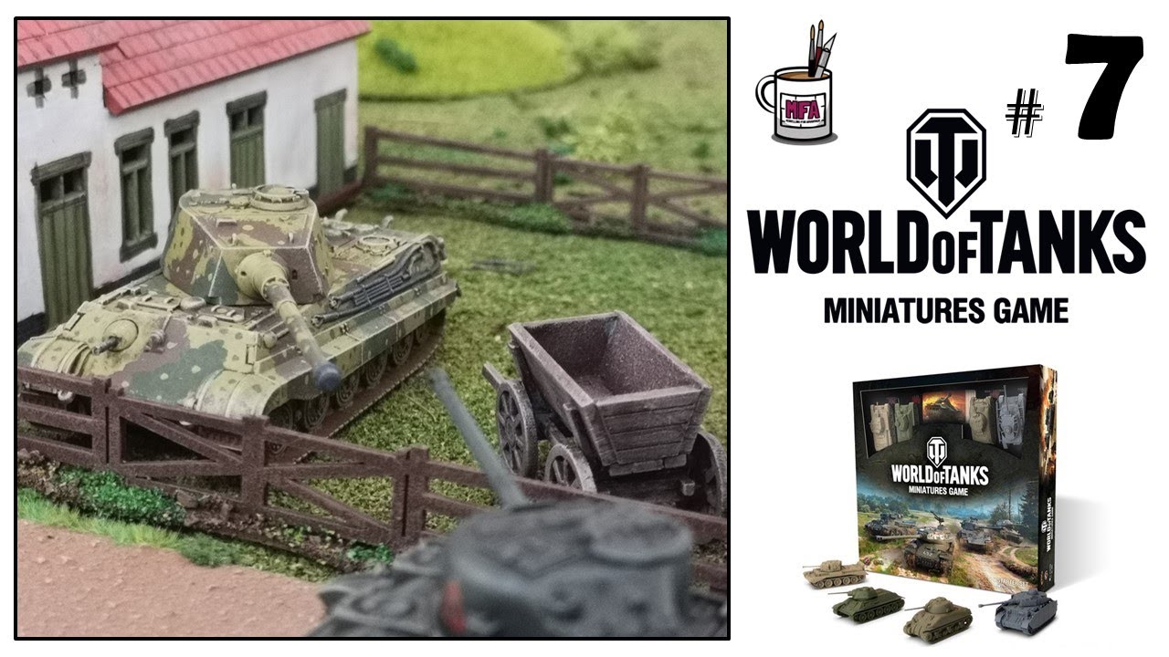 World of Tanks the Miniatures Game #7 King Tiger против Cromwell Platoon.