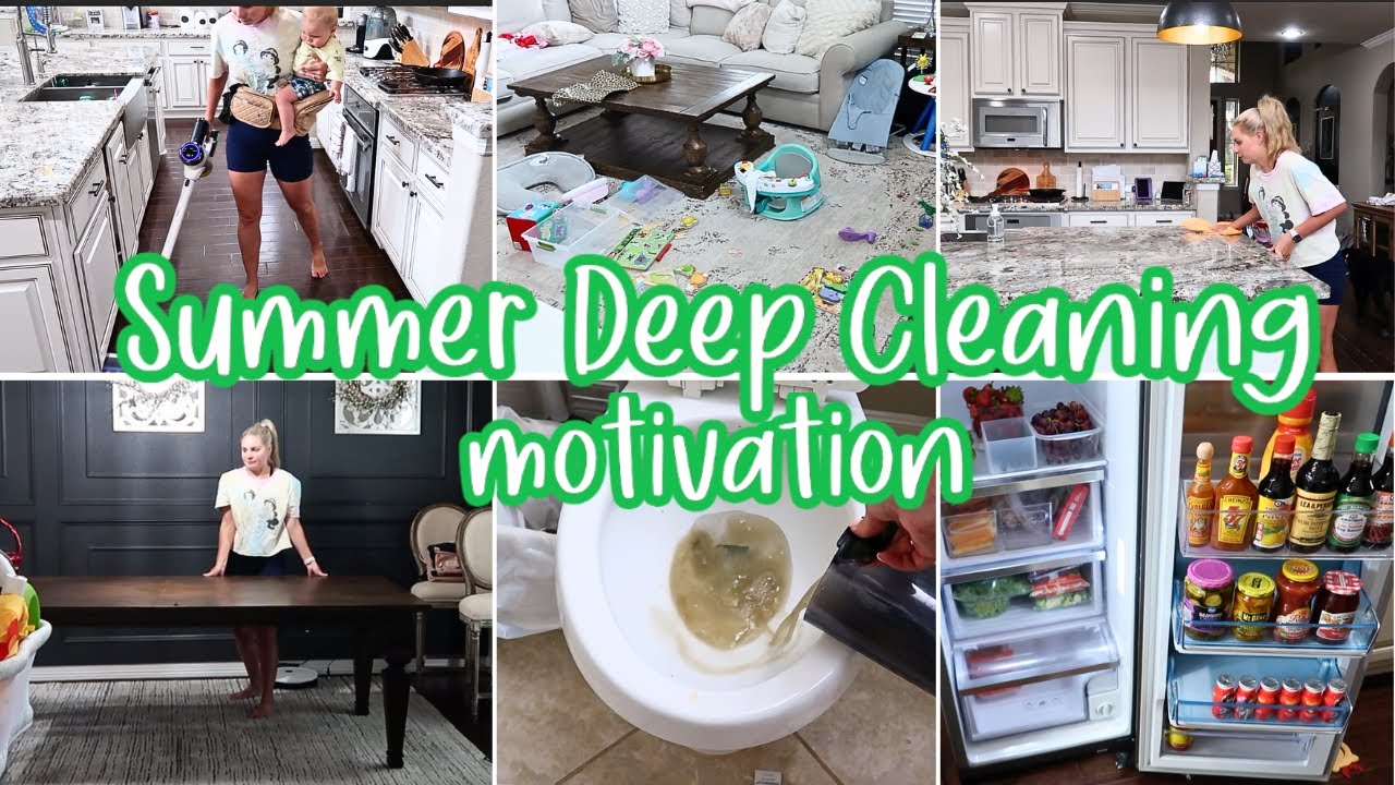 SUMMER Deep Cleaning Motivation 2023 / Fridge Cleaning Motivation / Real Life Clean With Me!