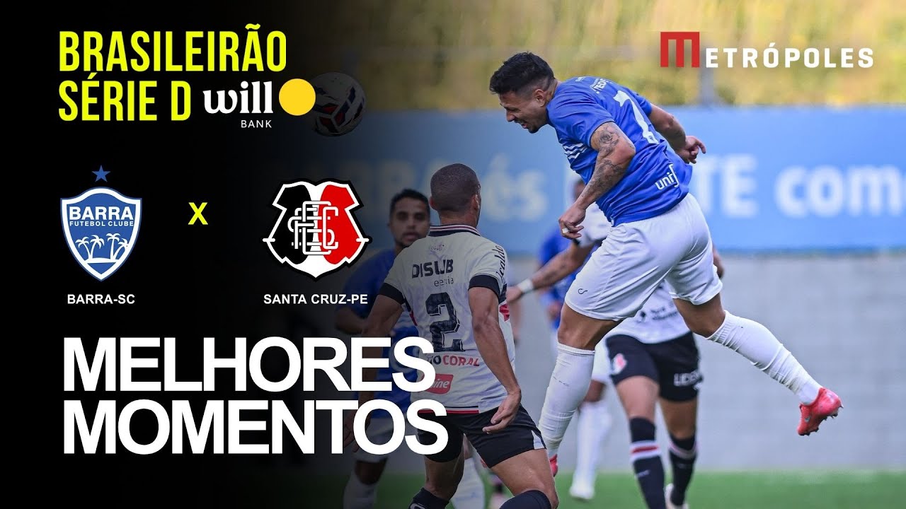 Confira melhores momentos de BARRA-SC 0 X 0 SANTA CRUZ-PE pelo Brasileirão Série D Will Bank