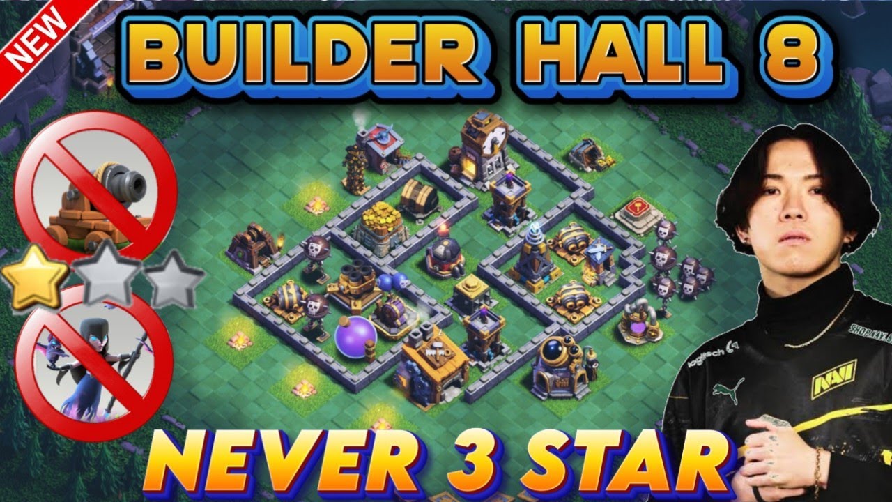 *2 STAR ONLY* TOP 10 BEST BUILDER HALL 8 || BH8 BASE WITH LINK + REPLAY || BASE UPDATE OCTOBER 2024