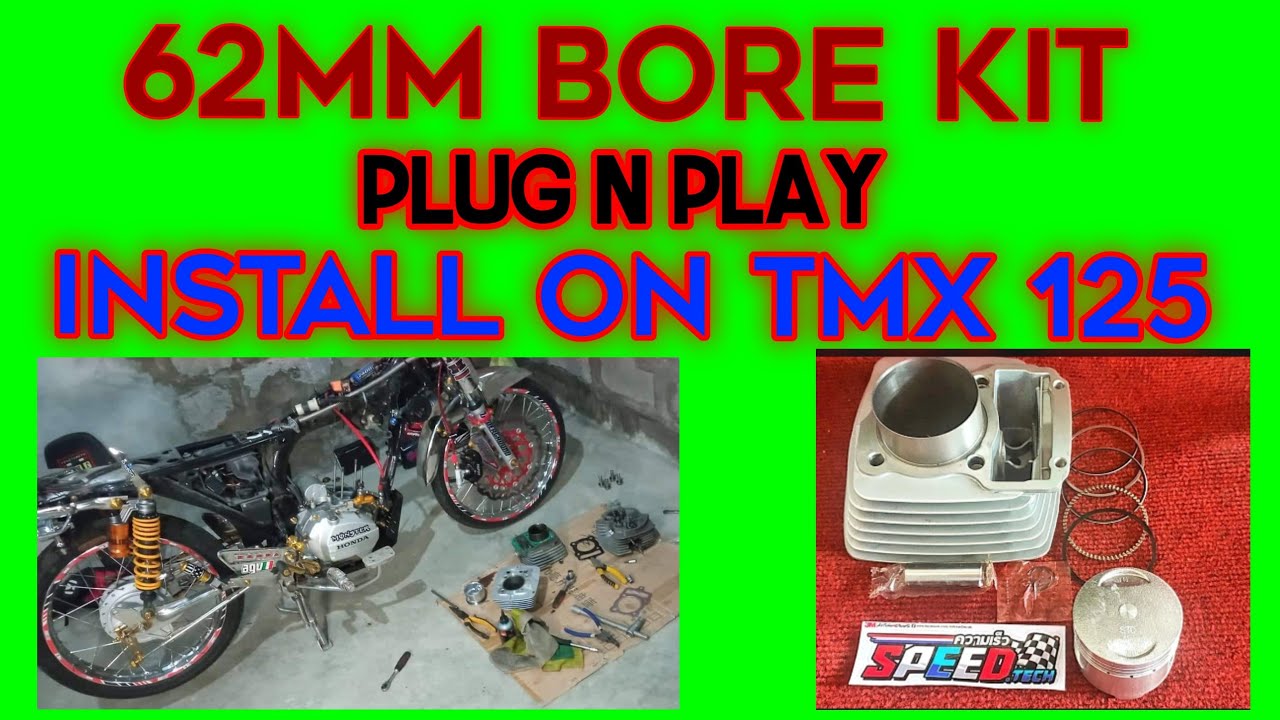 62mm Bore kit Plug N play to honda tmx 125 alpha