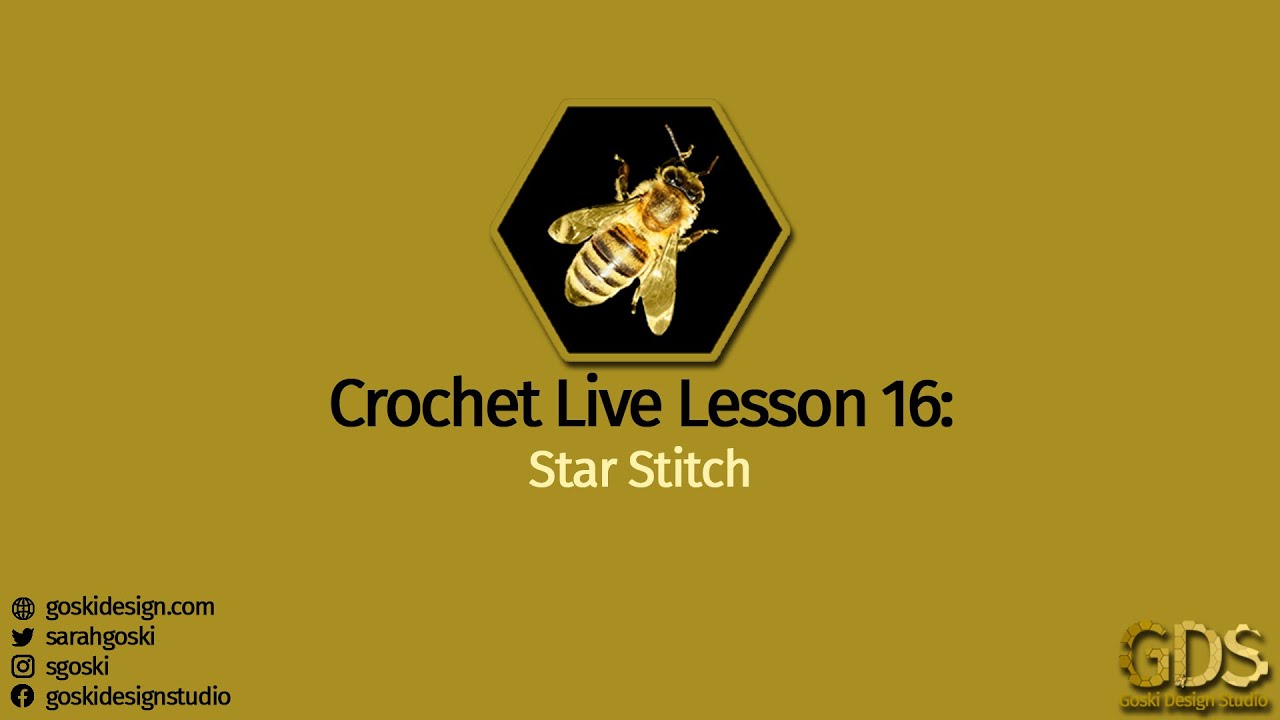 Crochet Lessons LIVE #16: Star Stitch