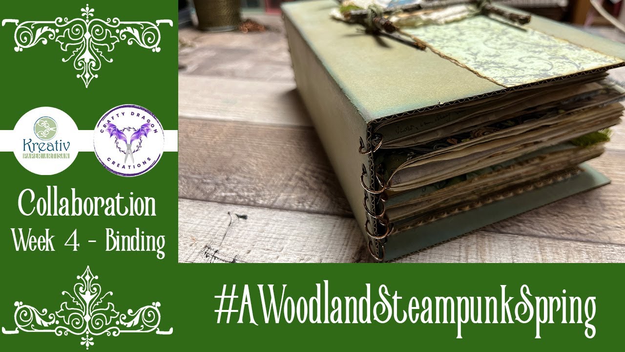 #AWoodlandSteampunkSpring Collaboration-Week 4-Binding
