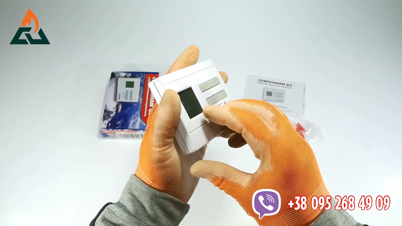 Проводной ручной цифровой комнатный термостат Computherm Q3, 13.010