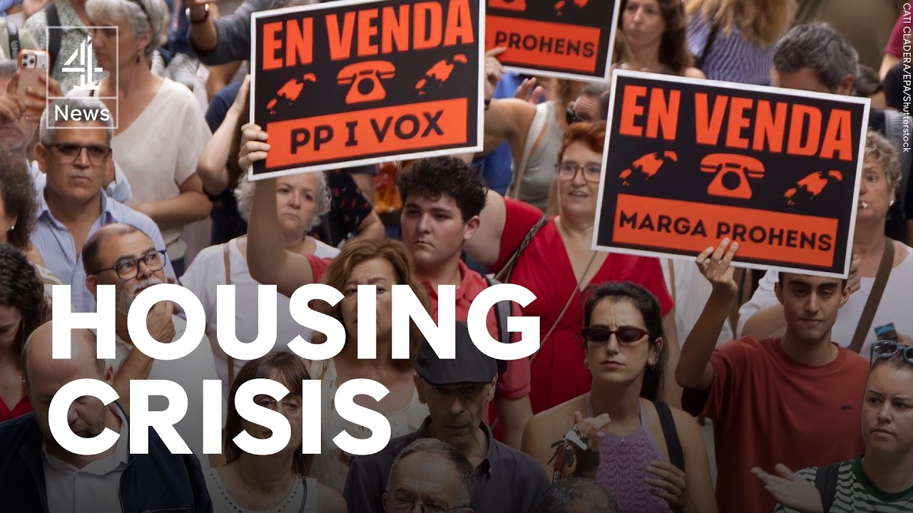 Spain: Protesters clash with police and demand action over housing crisis