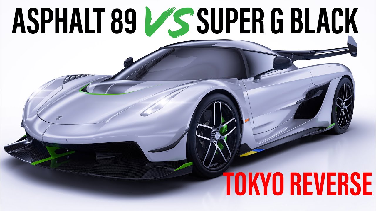 ASPHALT 89 vs SUPER G BLACK - Koenigsegg Jesko Asphalt 8