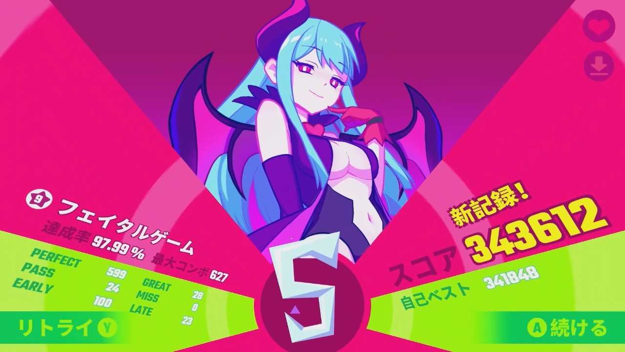 【Muse Dash Switch版】フェイタルゲーム (達人★9) フルコンボ