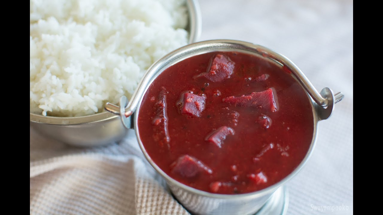 Beetroot Sambar Recipe | ಬೀಟ್ರೂಟ್ ಹುಳಿ । Beetroot huLi | Sambar Recipes | Kannada karnataka recipes