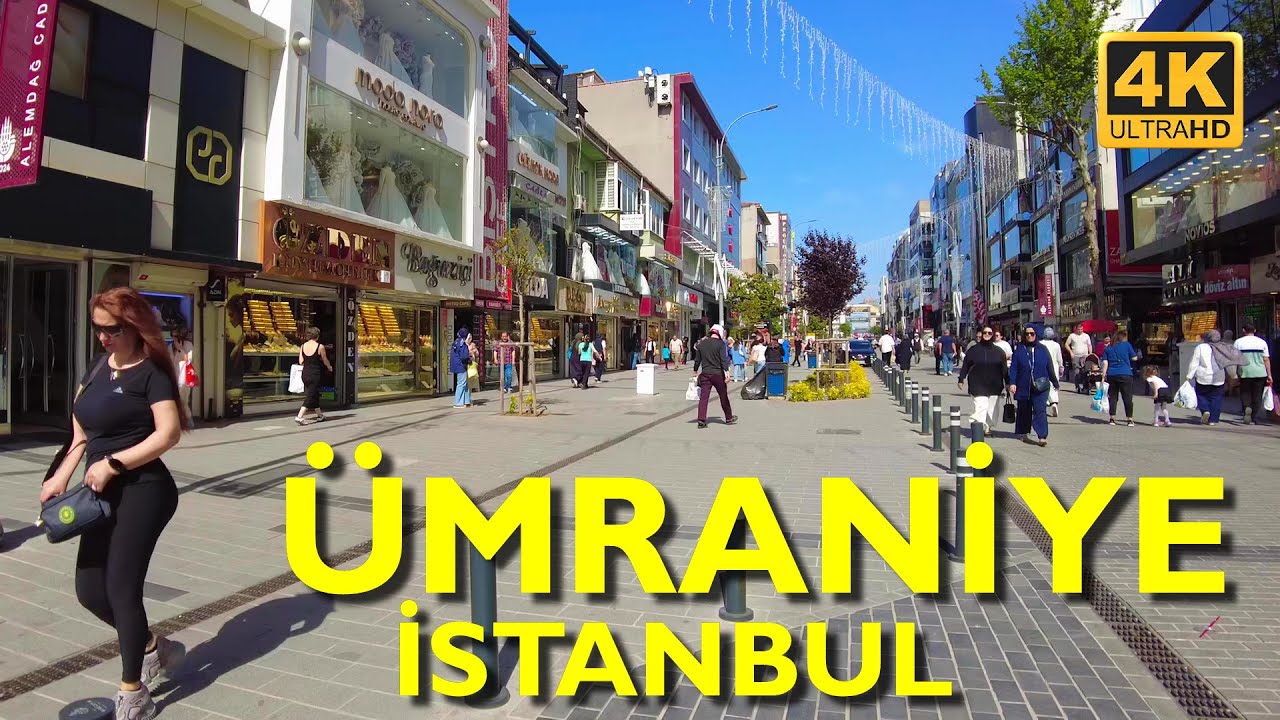 Istanbul Asian side Ümraniye Walking Tour 2025 4K UHD | Explore Istanbul’s Dynamic District on foot