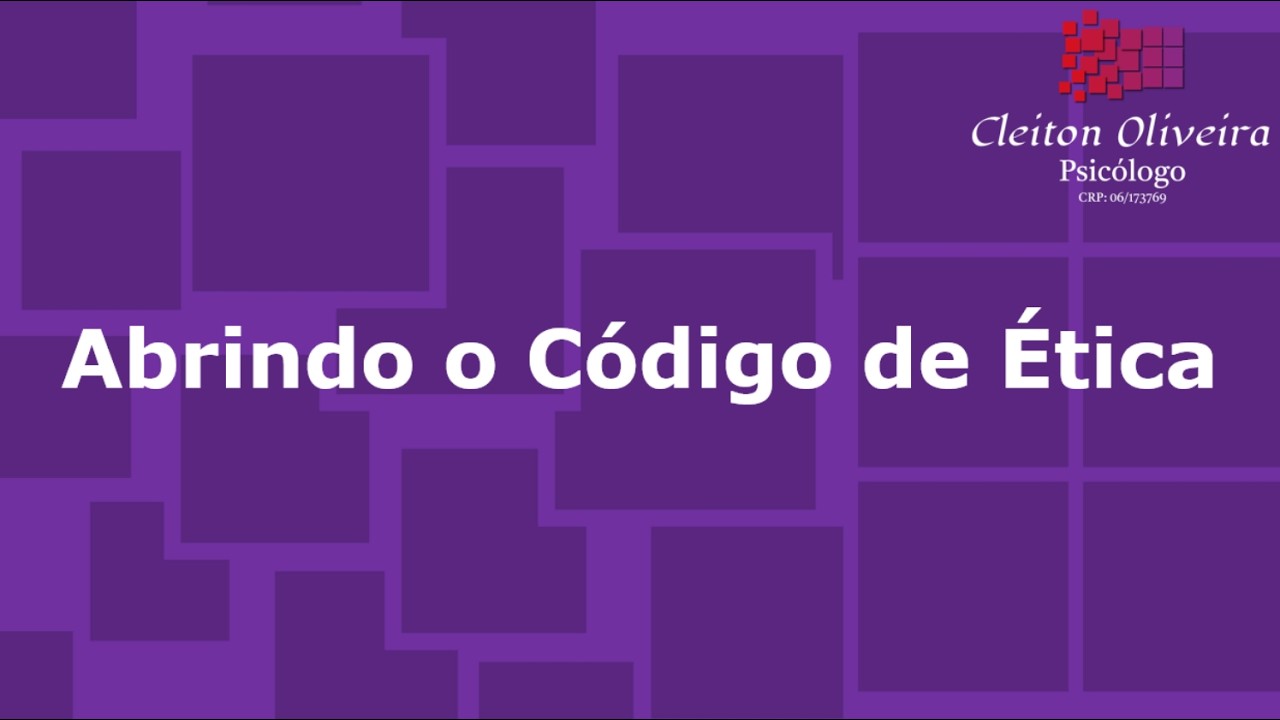 Abrindo o código de ética