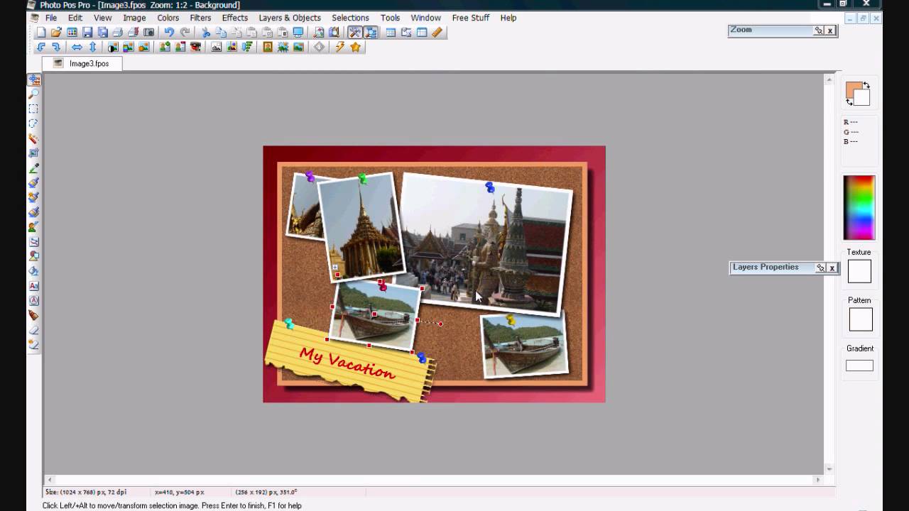 How to Create a Photo Collage form Template using Photo Pos Pro