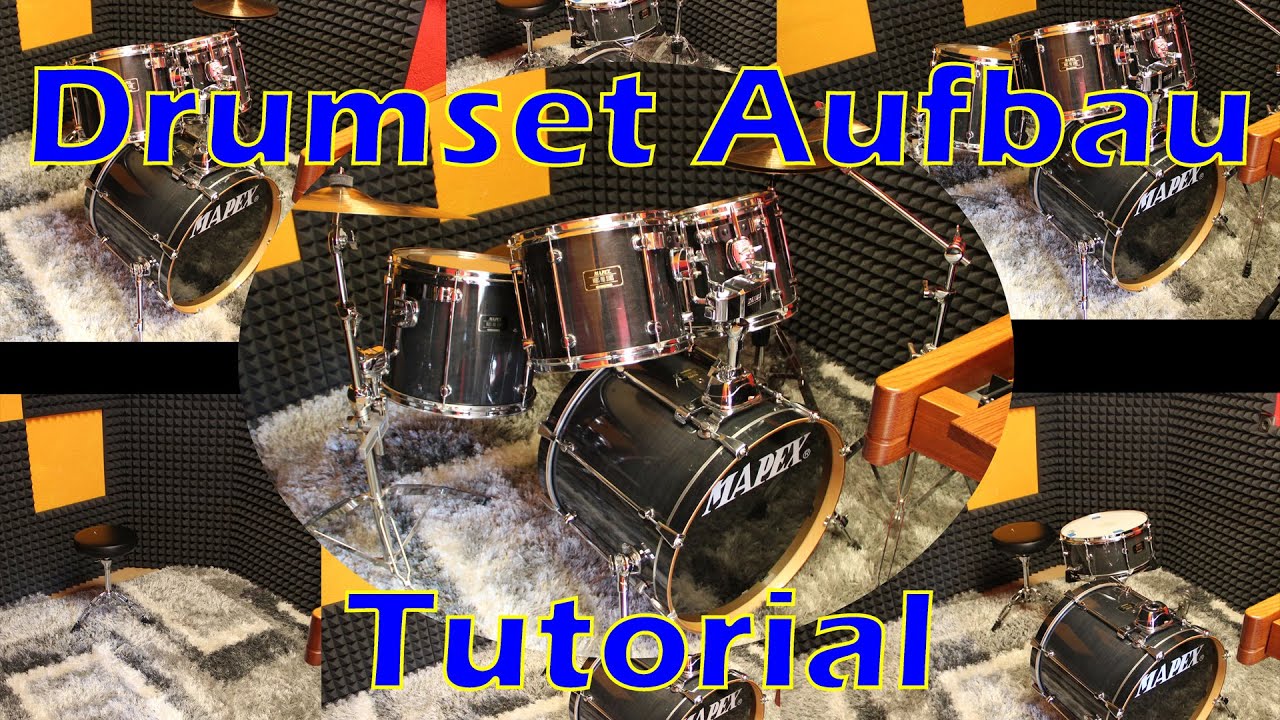 Drumset Aufbau Tutorial (Schlagzeug aufbauen)
