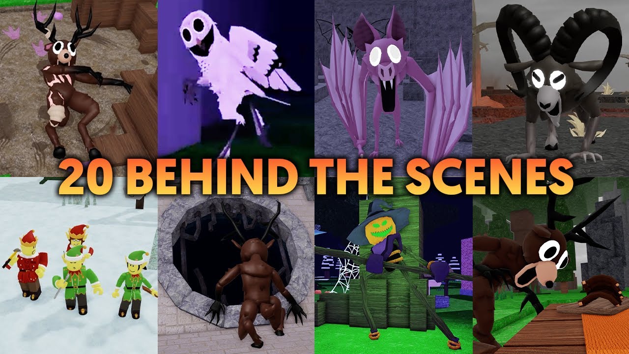 99 Nights in the Forest - 20 Cutscenes Story & Jumpscares - Behind the Scenes [ROBLOX]