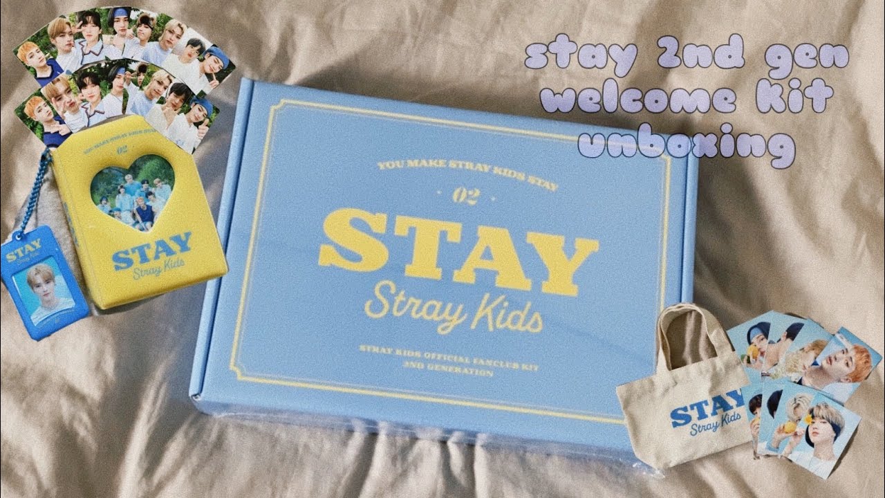 [stay vlog#20] 스테이 브이로그#20 stray kids stay 2nd generation welcome kit unboxing
