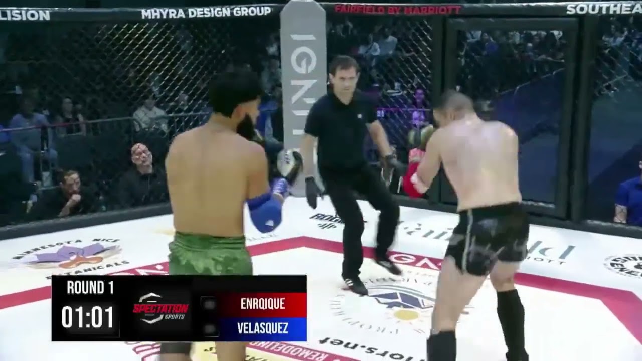 Isaac Velasquez Vs Enrique Merli - Rd 1 TKO - Via Punches