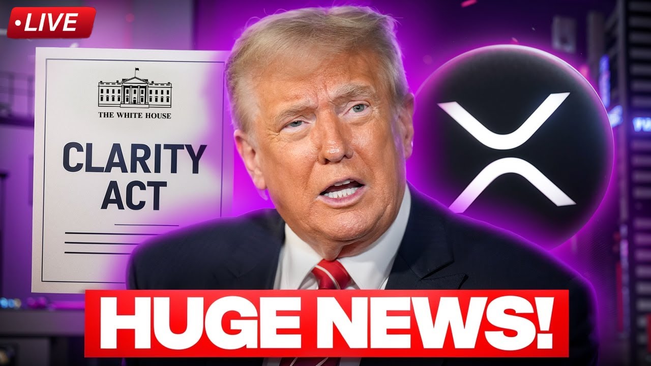 🔴 LIVE: XRP CLARITY Act Power Struggle & White House Stablecoin Yield Shock Exposed